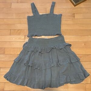 Two piece skirt set